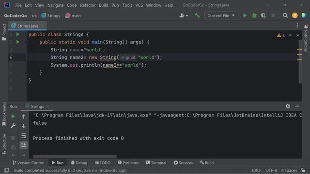 Best method to compare Strings in Java| Strings in Java| @GoCoderGo | #java #hindi