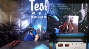 Как варить потолочный шов в полуавтоматическом режиме. Аппарат TESLA MIG MAG MMA 350-15 (380V).