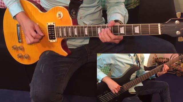 David Guetta ft Justin Bieber - 2U (Bass/Acoustic/Electric Guitar Cover) by Amos Wong смотреть онлайн