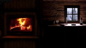 легкая музыка в зимний вечер у камина