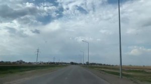 Въезд в город Уштобе