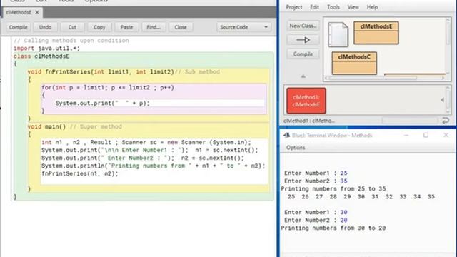Java Programming - Method Handling- E - Method call on condition with changing parameters смотреть онлайн