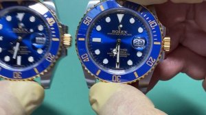 ROLEX Submariner(116613LB) Genuine VS Fake