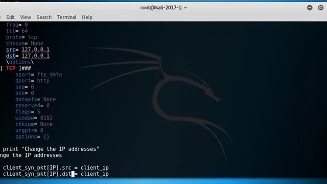 Create complete tcp flow of packets using scapy - part1 смотреть онлайн