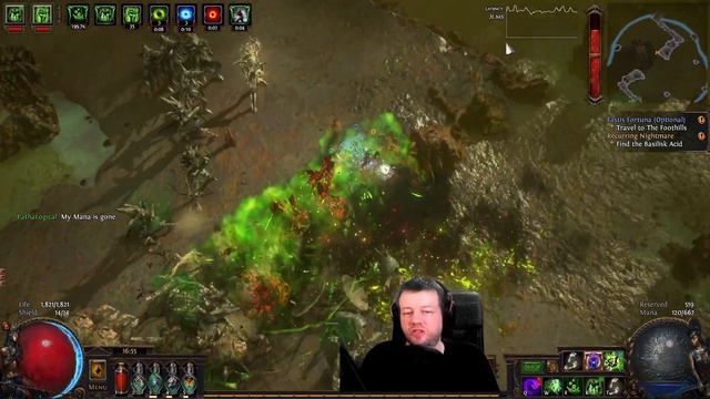 Poisonous Concoction Pathfinder Build - Levelling - PoE Gameplay | Act 9