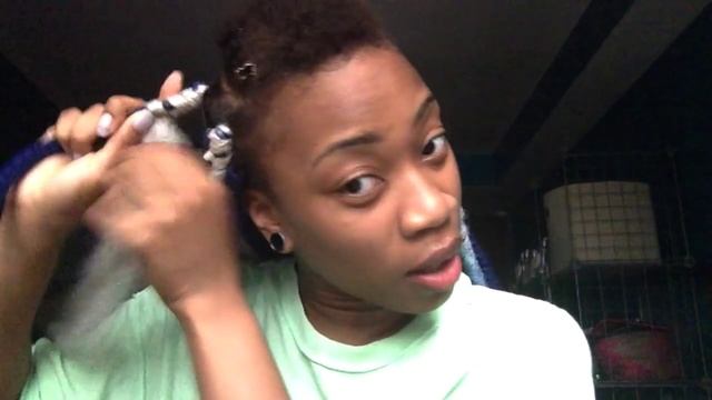 How to: Multicolor (Xenon) Faux Locs w| Yarn & Synthetic hair смотреть онлайн