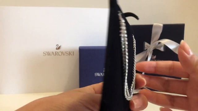 Swarovski SUBTLE BRACELET, WHITE, RHODIUM PLATED unboxing смотреть онлайн
