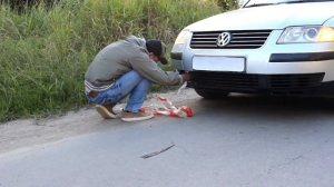 БУКСИРОВОЧНЫЙ ТРОС ИЗ СКОТЧА ,ВЫДЕРЖИТ ЛИ ОН ?