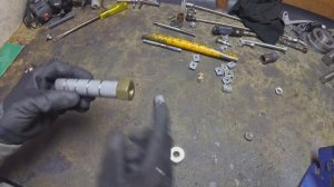 Honda Rebel 250 Bobber Build Custom Foot pegs Part 13