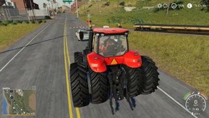 Мультик игра про красный трактор CASE MAGNUM 380 TRACTOR.мультик про трактор.Сельхозтехника бибика