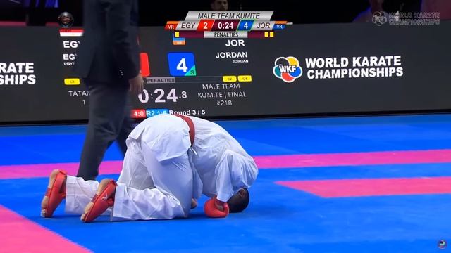 Egypt vs Jordan | Final Male Kumite Team | World Championships Budapest 2023 смотреть онлайн