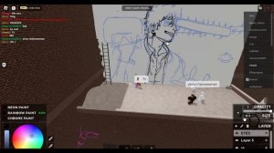 Drawing CHAINSAW MAN on ROBLOX