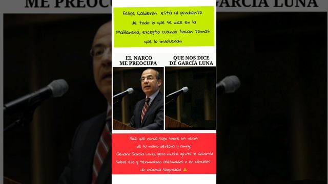 Felipe Calderón protegía a su amigo y mano derecha García Luna aún sabiendo de sus nexos c/el narco