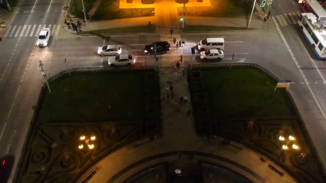 Краснодар. Улица Красная и вид на исторический центр с высоты птичьего полета