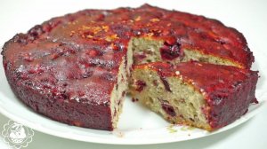 Вкусный вишневый пирог. Простой и вкусный рецепт.Cherry pie with almonds. Simple recipe.