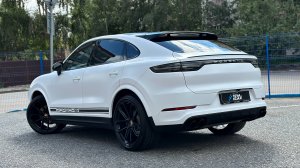 Porsche Cayenne Coupe - оклейка всего кузова с проемами виниловой пленкой белого матового цвета