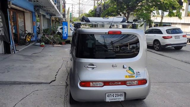 Nissan Cube ติดตั้ง ตะแกรง แร็คหลังคา thule trail 823 xt + แร็คจักรยาน thule outride 561 смотреть онлайн