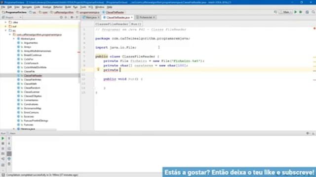 Programar em Java #41 - Classe FileReader смотреть онлайн