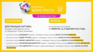 Мотивационная программа 2022   Бизнес форум ТЕНТОРИУМ®