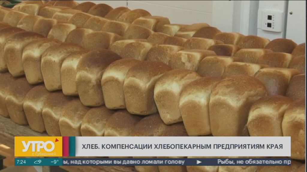 Хлеб. Компенсации хлебопекарным предприятиям края. Утро с Губернией. 25/11/2022. GuberniaTV