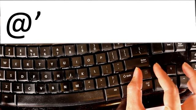 how to find At Sign (@) sign on the keyboard смотреть онлайн