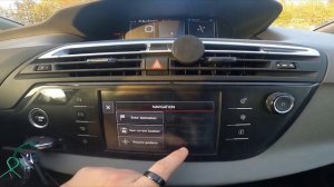 How to Enter and Manage Navigation Display in Citroen C4 Picasso II ( 2013 – 2018 )