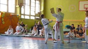 Аттестация на СИНИЙ пояс. Ломание досок, спаринги, тули. Тхэквондо ITF