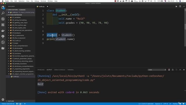 02 - A Full Python Refresher - 025 Object-Oriented Programming in Python