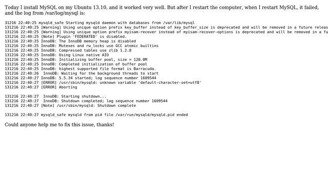 Starting MySQL database server mysqld[fail] смотреть онлайн
