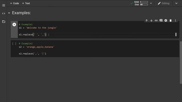 Python replace() string method смотреть онлайн
