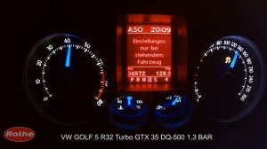 Volkswagen GOLF 5 R32 Turbo mit DQ-500 7-Gang DSG, GTX 35 1,3 BAR (Autobahntest!)