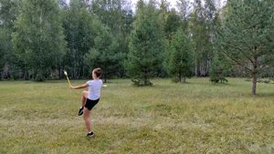 Упражнение с булавами | художественная гимнастика