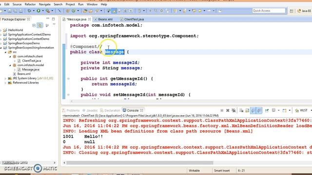 11.Spring bean scopes using annotation смотреть онлайн