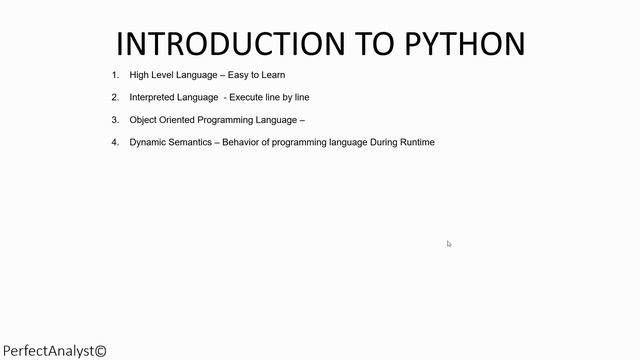 PYTHON FOR BEGINNERS  - INTRODUCTION TO PYTHON (3)
