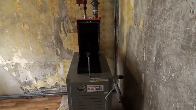 Твердотопливный котел длительного горения Maxi Top 12кВт смотреть онлайн
