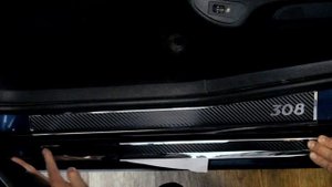 Наклейки на пороги для Пежо 308 (Peugeot 308)