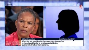 Taubira interpellée par la mère d'une victime (des paroles et des actes 05/09/13)