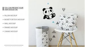 Photoshop Mockup: KIDS Fabric Mockup Pack - 1