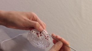 Маленькая салфетка крючком для начинающих