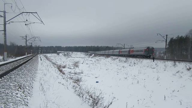 ЭП20-052 перегон Суходрев-Тихонова Пустынь смотреть онлайн