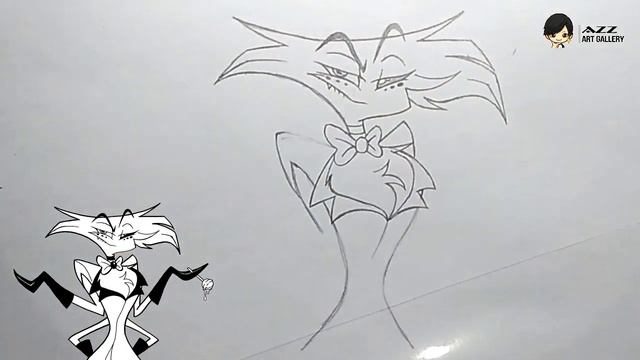 How to draw Angel Dust from Hazbin Hotel