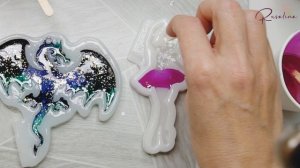 Новогодние ёлочные игрушки своими руками из эпоксидной смолы