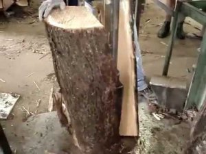 Колка дуба для бочковой клепки