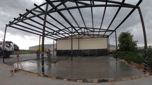 Затирка бетонных полов под шагрень.