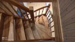 Изготовление лестницы с разворотом на 180 гр.