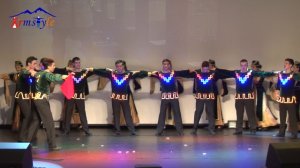 Армянский танец Берд в светодиодных костюмах ансамбль Армстайл