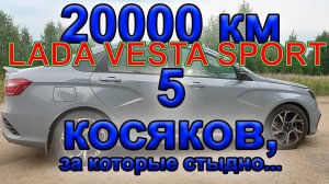 5 самых позорных недостатков Лада Веста Спорт после 20000 км