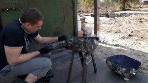 МАНГАЛ СВОИМИ РУКАМИ ИЗ БОЙЛЕРА 2\BBQ WITH YOUR HANDS FROM A BOILER 2