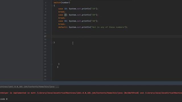 Java Switch Statement смотреть онлайн