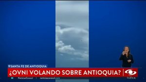 Piloto de un avión grabó un supuesto ovni en Antioquia: vea aquí las imágenes